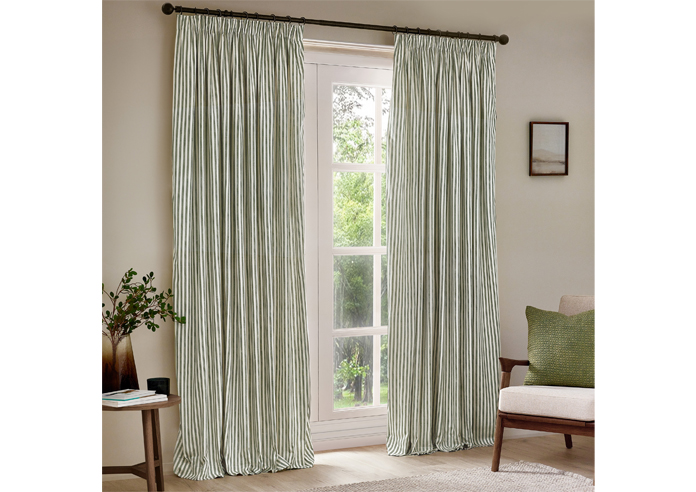 Hebden Pencil Pleat, Forest Green - Ready Made Curtains - Image 7
